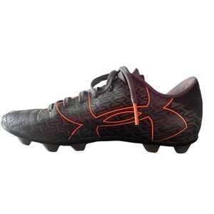 Youth Under Armour Black and Orange Athletic Soccer‎ Cleats